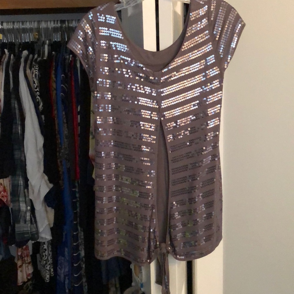 Open back sequin top - Picture 2 of 2